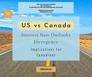 Interest Rate Outlooks Divergence US & Canada