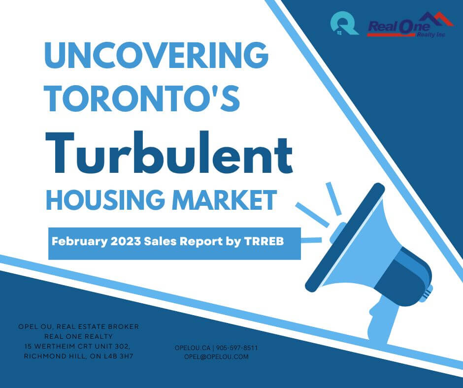 Uncovering Toronto’s Turbulent Housing Market – February 2023 Sales Report by TRREB main image